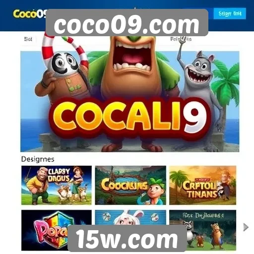 Jogos populares disponíveis no site coco09.com